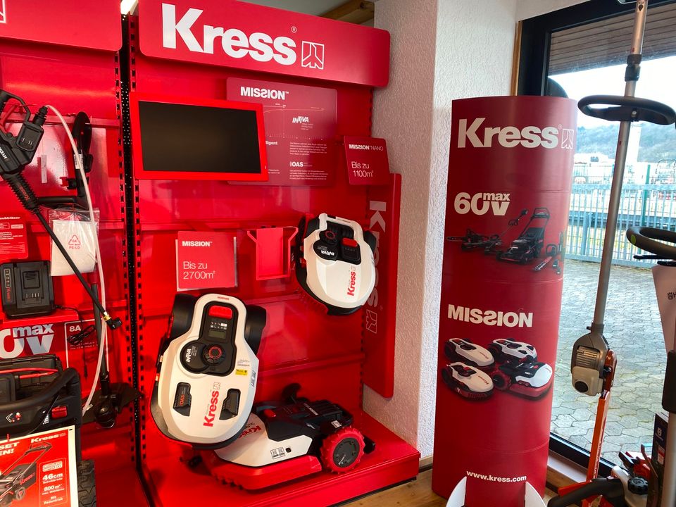 Kress Mähroboter Mission KR121E bis 1.800 m² NEU Ultrasonic in Lollar