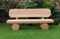 Gartenbank aus Holz mit Gravur. Hochzeitsgeschenk Niedersachsen - Steyerberg Vorschau