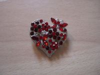 Brosche HERZ Anstecknadel STRASS Schmuck ROT Silber VALENTINSTAG Essen - Essen-Kray Vorschau