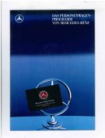 Mercedes-Benz  Das Personenwagen-Programm 6/1987 Niedersachsen - Alfeld (Leine) Vorschau