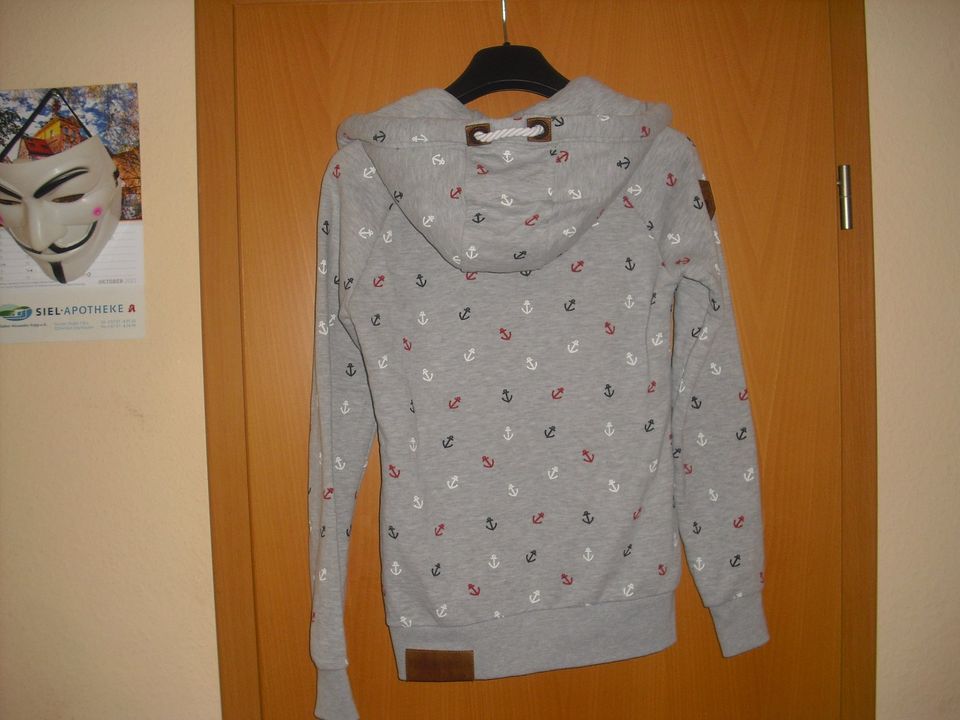 Naketano: Damen-Sweatjacke , grau mit Ankermotiv; Gr.: S//36 in Bad Oeynhausen