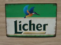 LICHER BRAUEREI - Vintage - Nostalgie Blechschild - Nordrhein-Westfalen - Leverkusen Vorschau