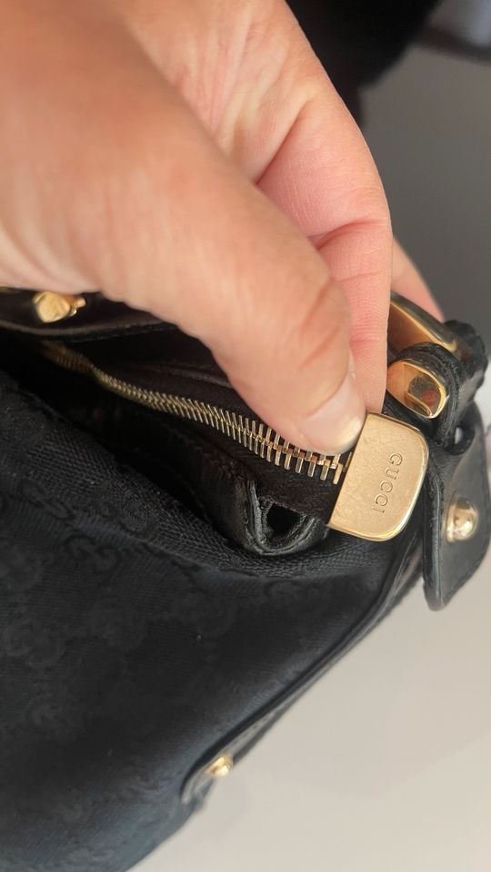 Original Gucci  Hobo Sattle Bamboo Bag schwarz mit Rechnung in Saarbrücken