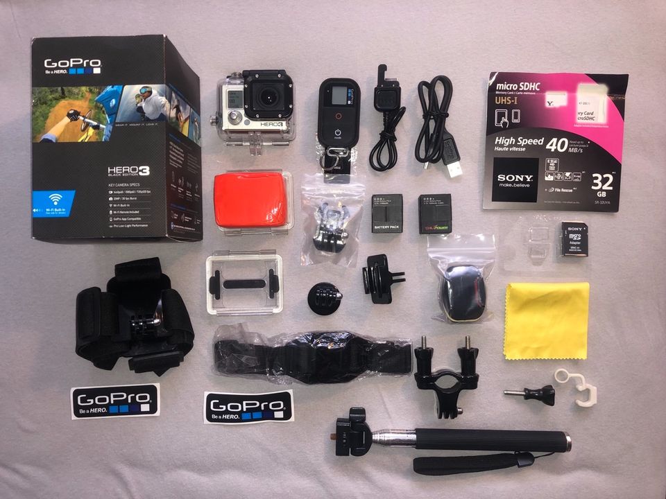 GoPro Hero 3 Black Edition incl 32 Gb Sd Karte *Osterangebot 100€ in Rottenburg am Neckar