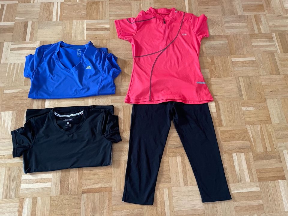 ADIDAS Shirt M blau, ALEX Shirt M schwarz, MANGUUN Tight & Shirt in Idstein