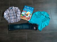 Adventskalender Leo Lausemaus Jeans Bluse Langarmshirt Größe 110 Sachsen-Anhalt - Salzatal Vorschau