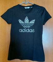 T-Shirt Adidas schwarz mit Trefoil Logo Metallic-Print Gr. 34 NEU Thüringen - Neuhaus Vorschau