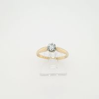 Klassischer Solitärring Antik Gelbgold Weißgold 585/14kt Brillant Schleswig-Holstein - Flensburg Vorschau