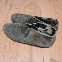Donna Carolina weiche Leder Schlupfschuhe gr 37 grau made in ital Hessen - Bürstadt Vorschau
