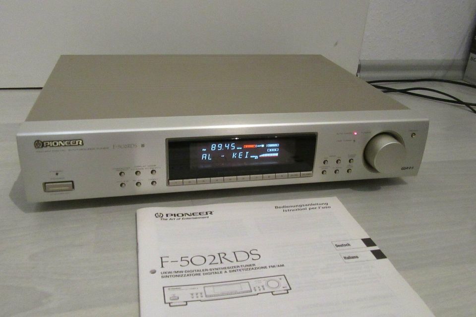 Pioneer F-502RDS champagner gold Tuner mit Bedienungsanleitung in Essen