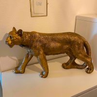 Design XXL Leopard Gold Panther Figur Skulptur Puma Düsseldorf - Eller Vorschau