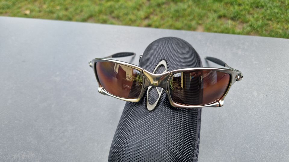 Oakley X-Squared "Polished/VR28 Black Iridium Polarized" X-Metal in Radebeul