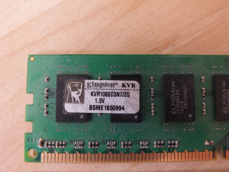 Kingston KVR1066D3N7/2G, 2 x 2GB (4GB), DDR3-RAM, guter Zustand in Bochum