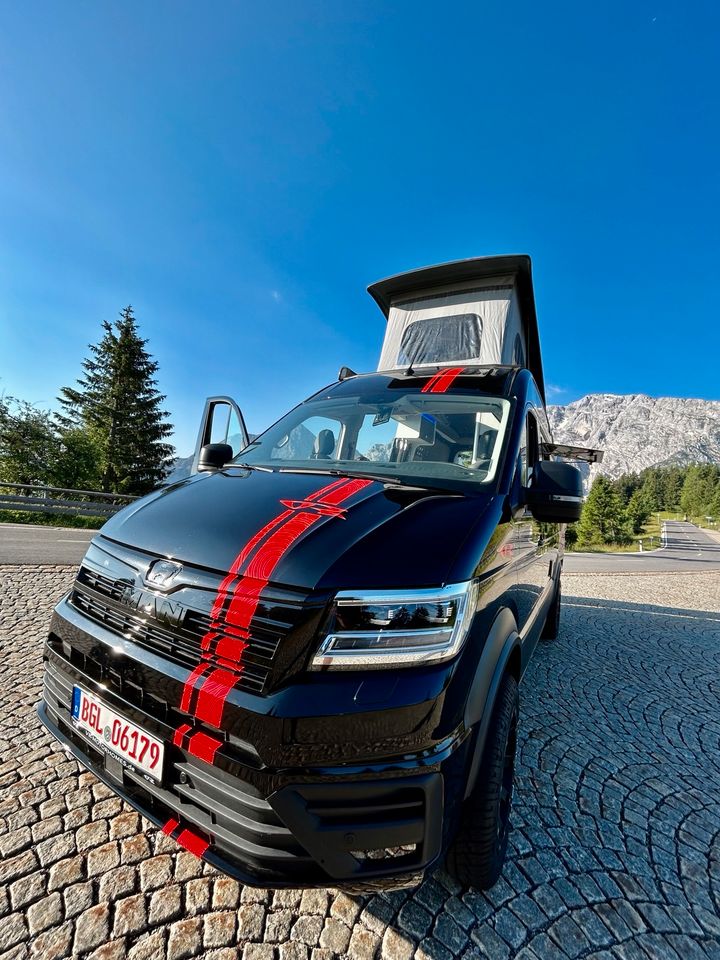 VR Van MAN TGE Camper 6m große Heckgarage VW Crafter Sprinter in Saaldorf-Surheim