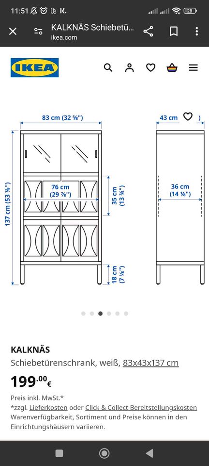 MUSS WEG Ikea Vitrine Kommode weiss in Weil am Rhein