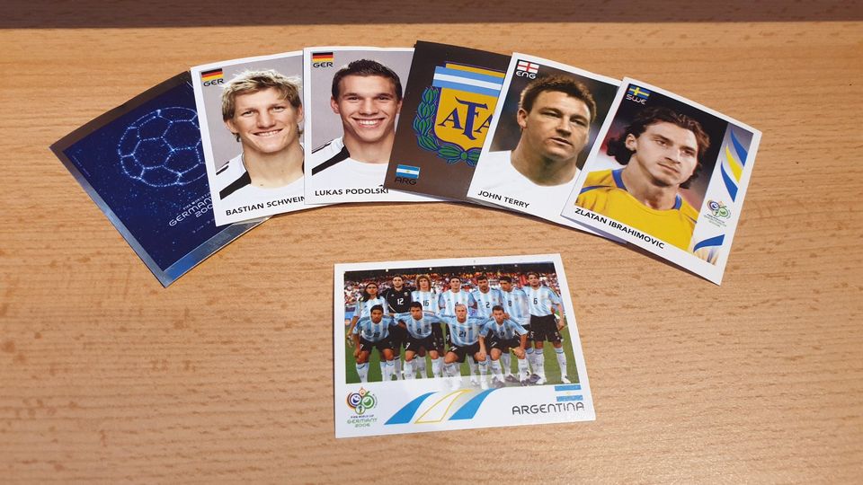 Panini Bilder / Sticker / Aufkleber WM 2006 in Deutschland in Schöningen