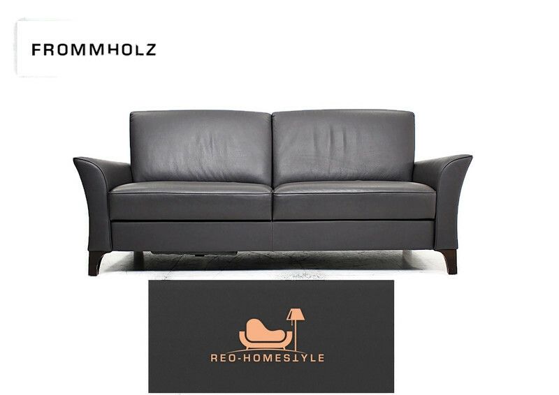 Frommholz 1646 Designer Sofa Leder Funktion Couch D.Braun in Lage