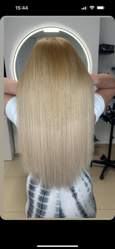 Haarverlängerung Tresse Methode 100g 55 cm in Düren