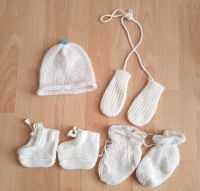 Erstlings-Set Mütze Handschuhe Stricksocken Babyschuhe gestrickt Baden-Württemberg - Mannheim Vorschau