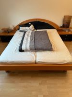 Bett mit zwei angebauten Nachtschränken und Lattenrost Hessen - Usingen Vorschau