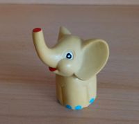 DDR ✔️gelber Gummi Elefant Spielzeug Tier Figur Stiftaufstecker Sachsen - Lengenfeld Vogtland Vorschau