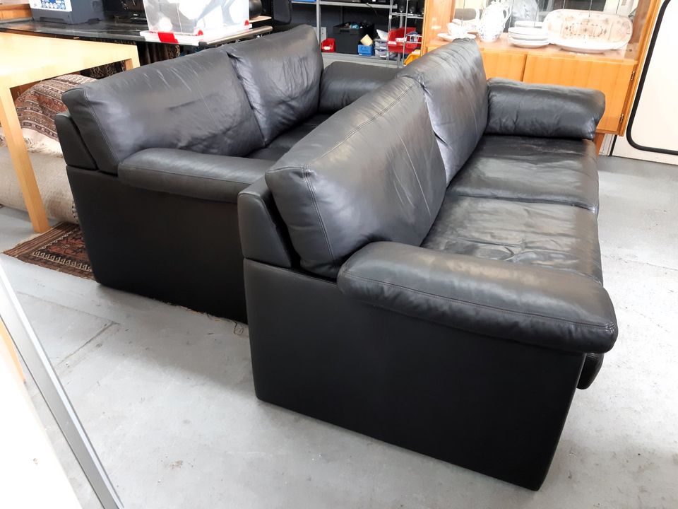 2x vintage Ledersofa ERPO CL300 2-Sitzer und 3-Sitzer in Aachen