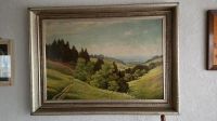 Altes Bild DDR Kunstdruck Landschaft Kurt Görner Thüringen - Oberheldrungen Vorschau