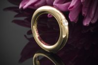 Cartier Ellipse Solitär Ring 1 Diamant Brillant 0,25 Ct. Gelbgold Nordrhein-Westfalen - Wegberg Vorschau