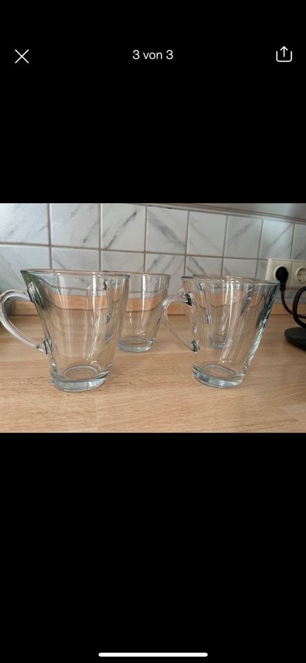 Teeglas, Glastasse, Tasse, Gläser in Gunzenhausen