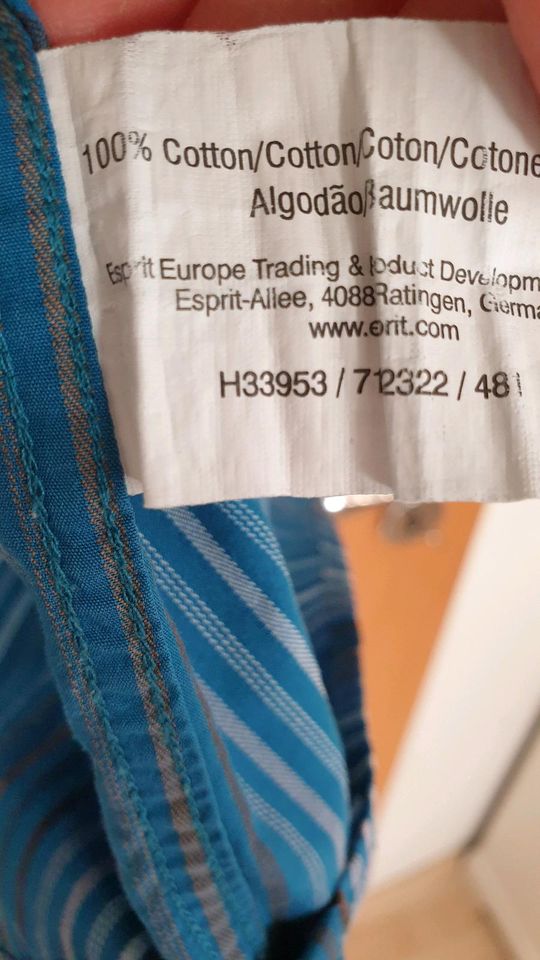 Langarm Hemd von Esprit "Regular Fit" für Herren  Größe XL in Nidderau