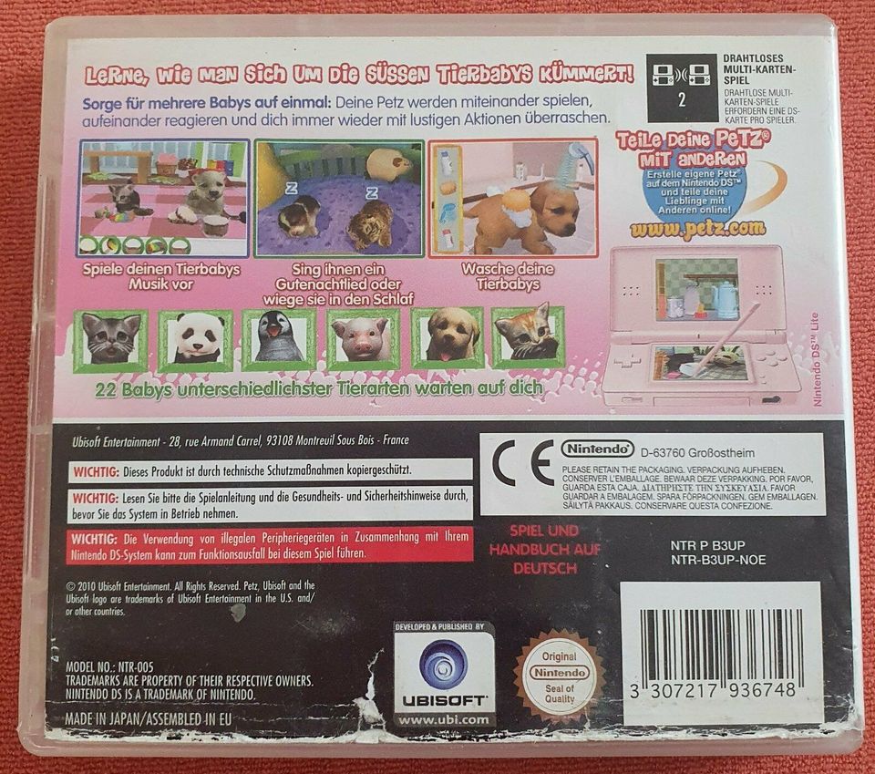 Petz, Tierbaby-Schule, NINTENDO DS Spiel, TOP in Günzburg