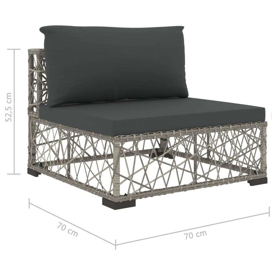 Gartenmöbel 8-tlg. Poly Rattan Lounge Sitzgruppe Garnitur Sofa in Weilburg