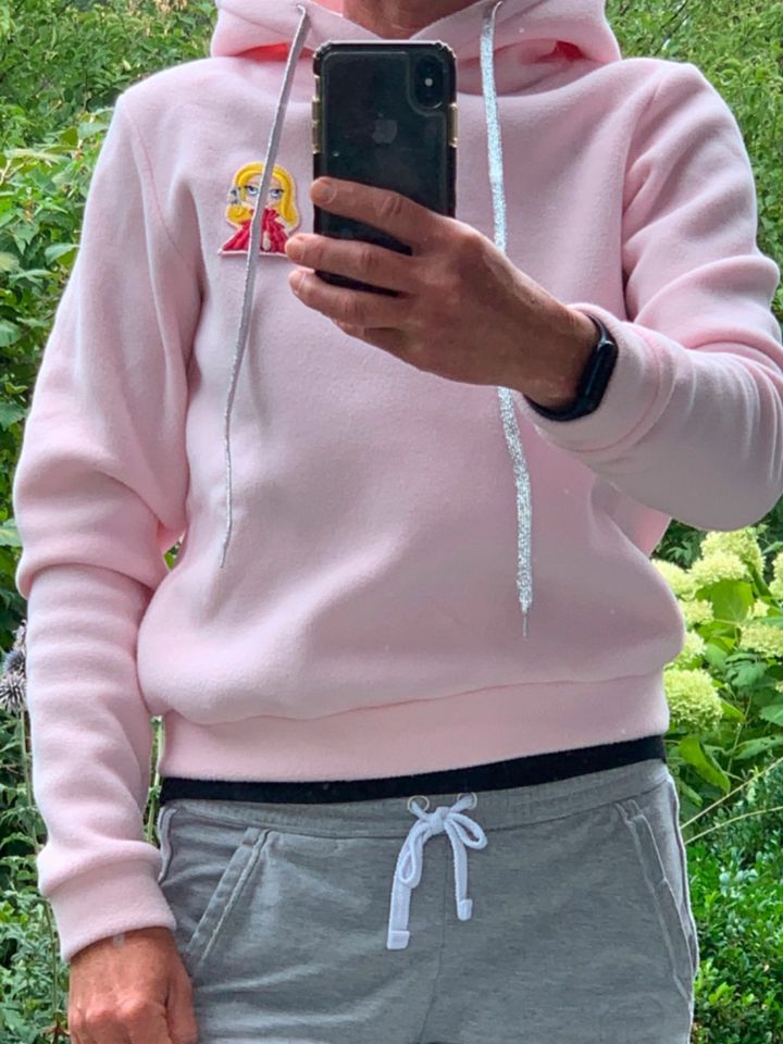 Total cooles, kuscheliges Fleece-Hoodie Chiara Ferragni rosa xs in Wilhermsdorf