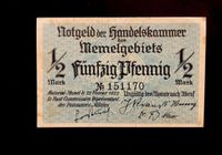 Memelgebiet (P001) 1/2 Mark 1922 VF+ Bayern - Landshut Vorschau