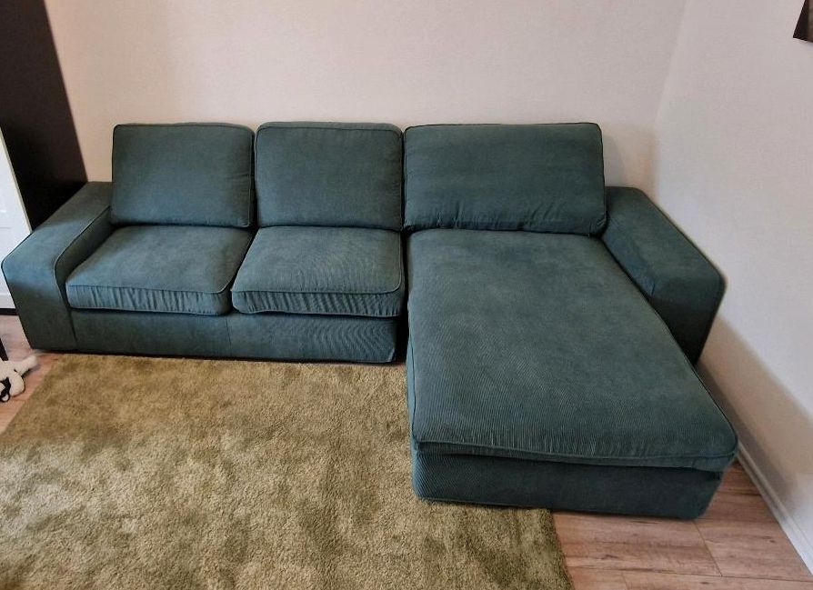 Ikea Kivik Récamiere L Sofa Couch Kelinge Grün in Hattingen