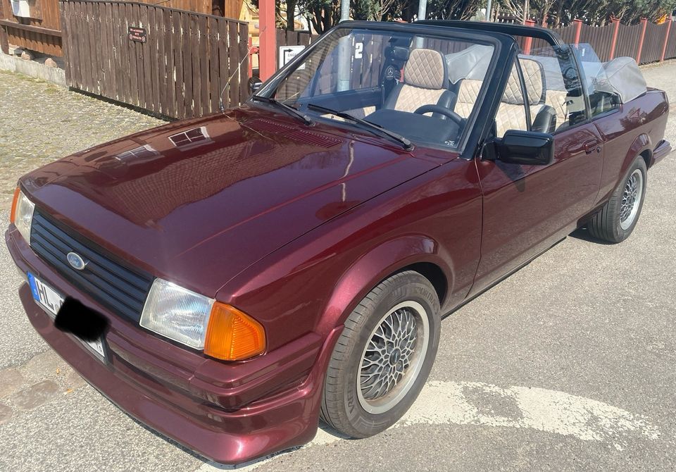 Ford Escort Cabrio MK3 1985 Oldtimer H-Zulassung in Lübeck