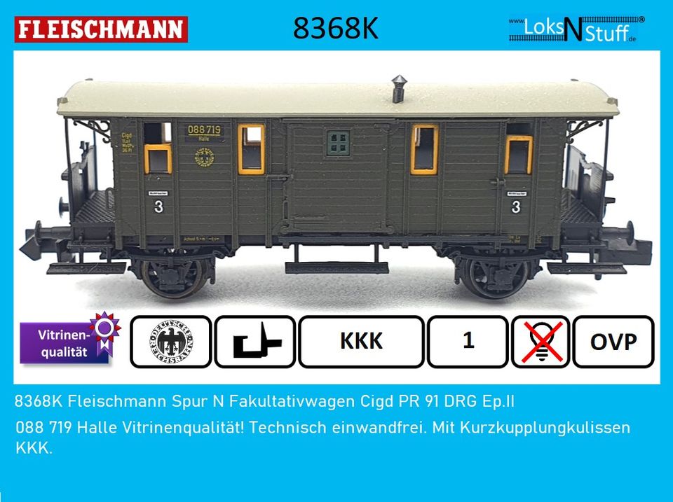 8051K Fleischmann Spur N Personenwagen Citr DRG Ep.II 3.Klasse in Eschwege