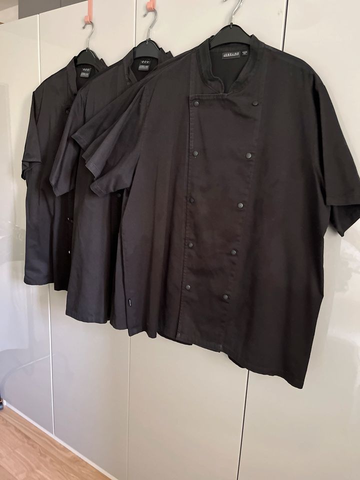 Kochjacken, kurzarm, schwarz, 66=4xl in Landshut