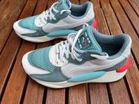 Puma Sneaker Sportschuhe blau/weiß/neon pink Gr. 36 Bayern - Feucht Vorschau