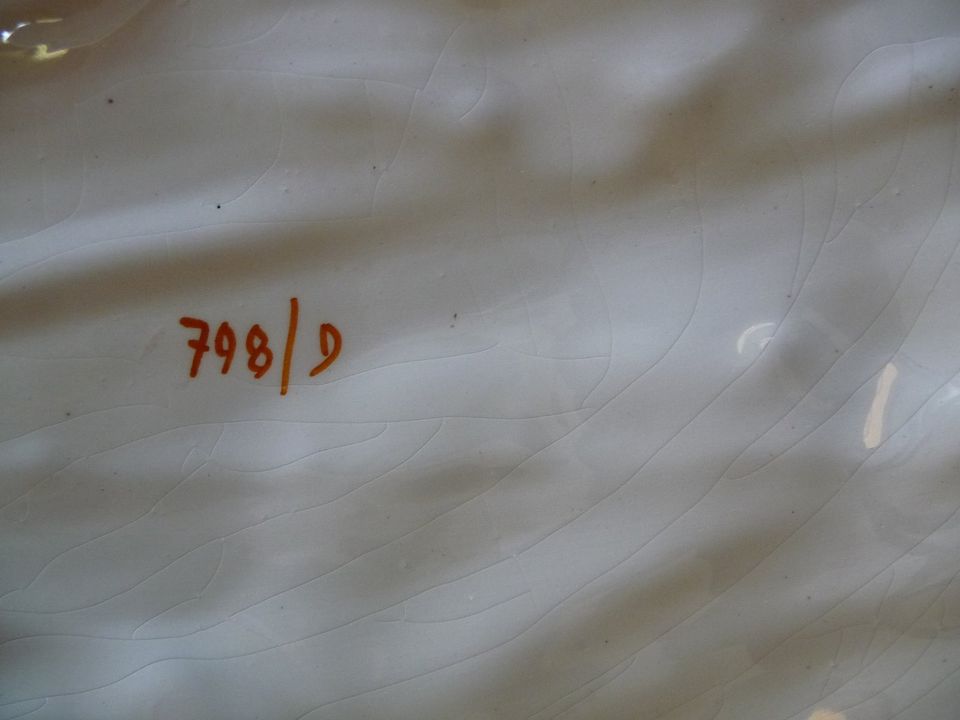 Wandschmuck Bild Keramik Obst-Ernte glasiert mit Herstell.-Nummer in Aachen