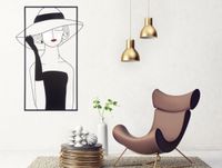 MF Wanddeko LADY mit Hut Metall Relief Wandschmuck 3D Bild Nordrhein-Westfalen - Gladbeck Vorschau