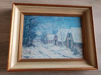 W. Vogel Gemälde Winterlandschaft Bild Kunst Niedersachsen - Osnabrück Vorschau