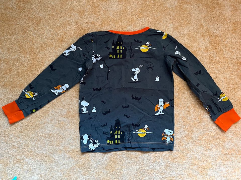 Langarmshirt, Snoopy, Halloween, selbst genäht, Gr. 122 in Bremen