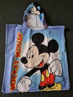 Mickey Mouse Maus Badetuch mit Kapuze Poncho Handtuch Überwurf Bayern - Mömbris Vorschau