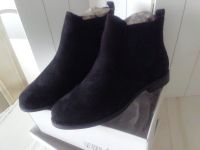 Neu schwarze Velour Chelsea boots, Gr 38 mit Karton Hessen - Hohenstein Vorschau