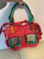 Barcelona Stil Tasche Handtasche Umhängetasche Pink Grün wNeu Nordrhein-Westfalen - Herzogenrath Vorschau