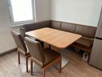 Holzesstisch mit Echt-Leder-Sitzecke Hessen - Groß-Gerau Vorschau