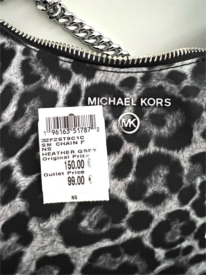 Michael Kors MK Tasche Portmonee Jet Set Travel Grau schwarz NEU in Reiskirchen