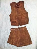 Wildleder Shorts + Weste, Tracht Oktoberfest Hessen - Pfungstadt Vorschau