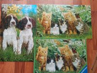 2x126 Teile Vintage Puzzle Tiere : Hunde & Katzenbabys Bayern - Regensburg Vorschau